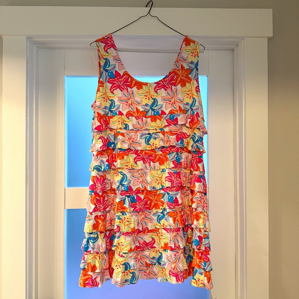 Lulu-B Sleveless Dress with Ruffles